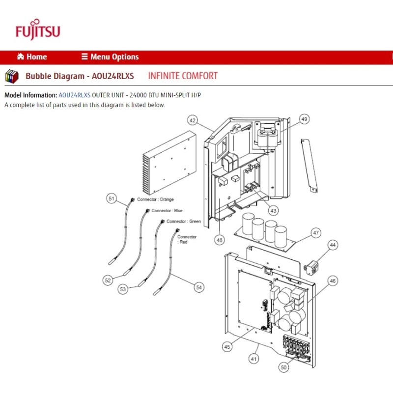 FUJITSU K9709681220 aka 9709681220 IPM PCB WH/RGLX HY K07BT-1506HUE-TR0-SV