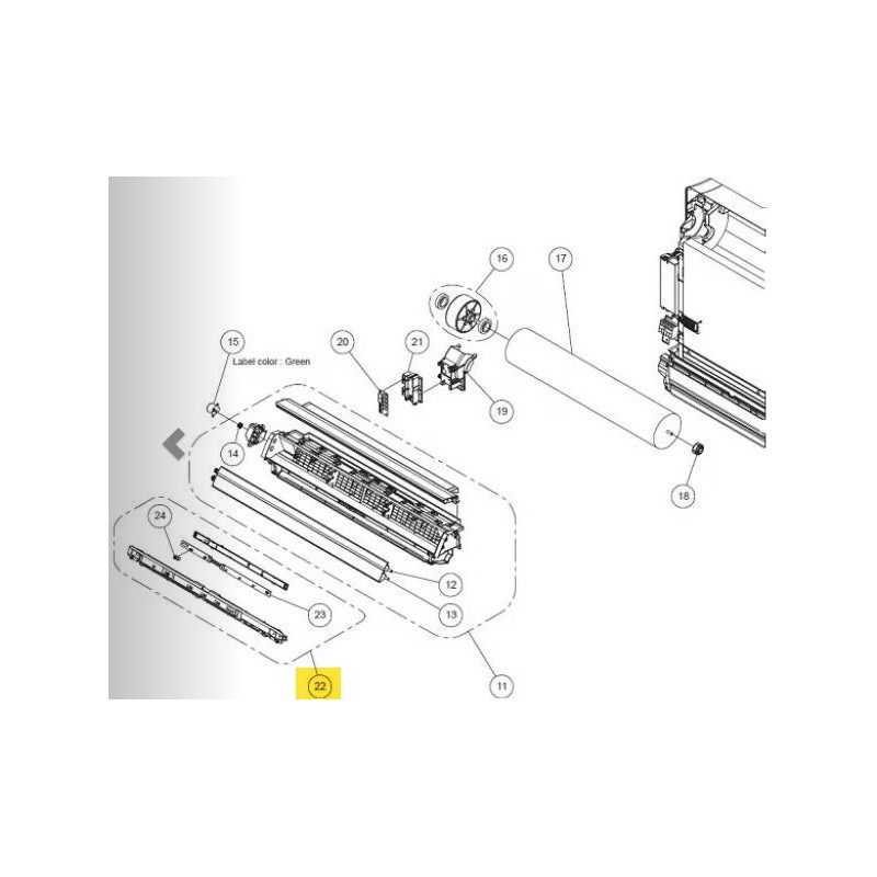FUJITSU K9707570038 aka 9707570038 DISPLAY ASSY VAB