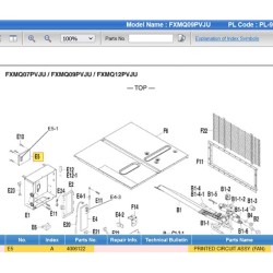 DAIKIN 4006122 PRINTED CIRCUIT ASSY. (FAN)