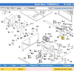 DAIKIN 1863761 THERMISTOR ASSY. (GAS)