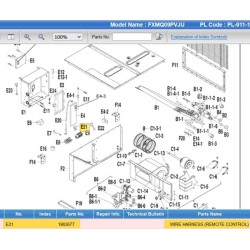 DAIKIN 1863677 WIRE HARNESS (REMOTE CONTROL)