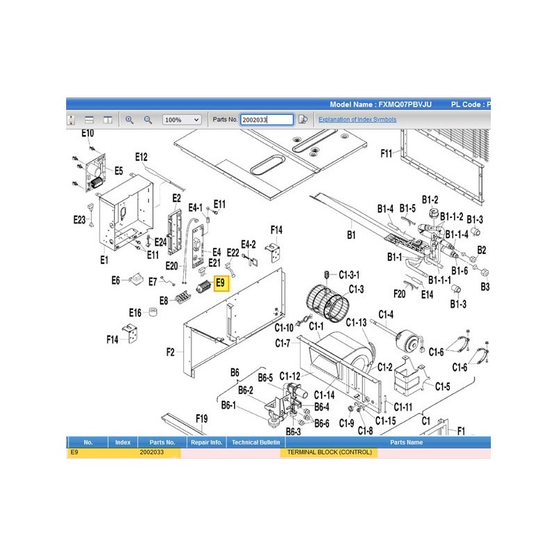 DAIKIN 2002033 TERMINAL STRIP