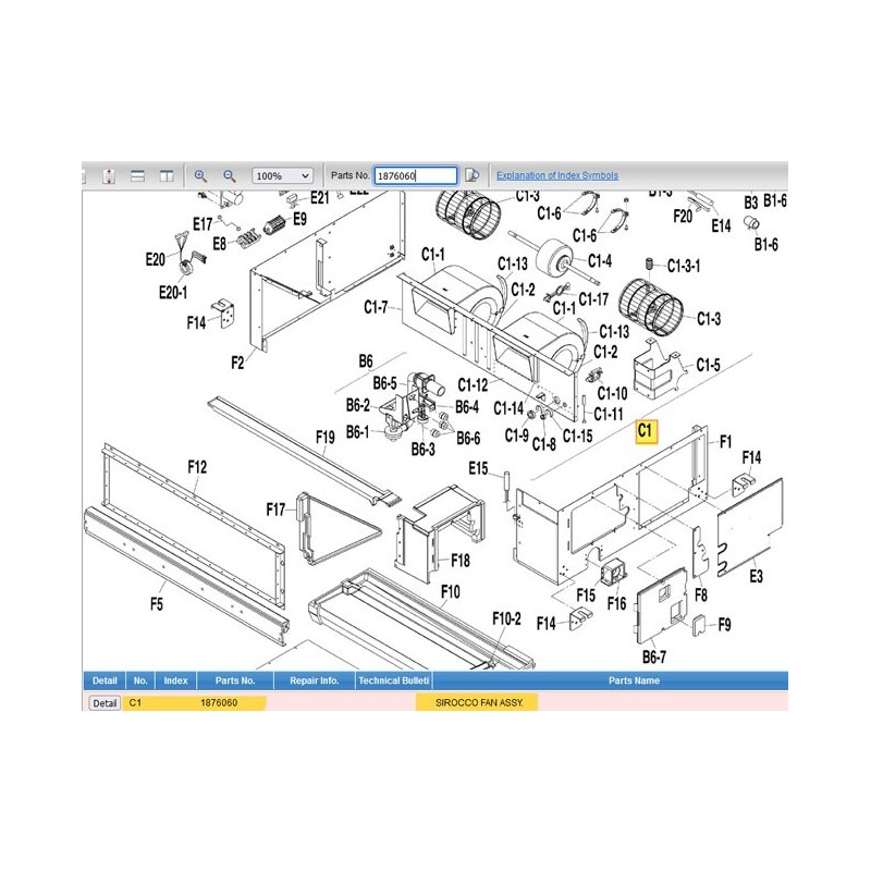 DAIKIN 1876060 FAN ASS'Y