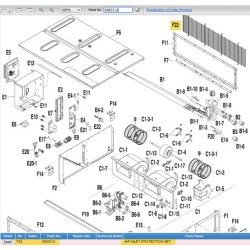 DAIKIN 1882212 GUARD NET AIR SUCTION