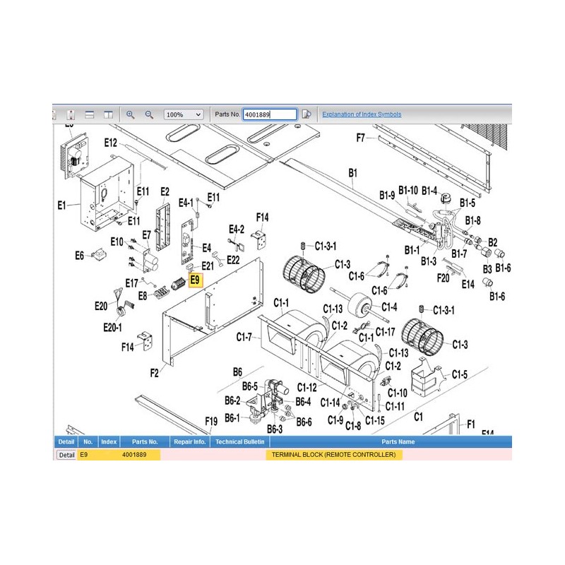 DAIKIN 4001889 TERMINAL BLOCK