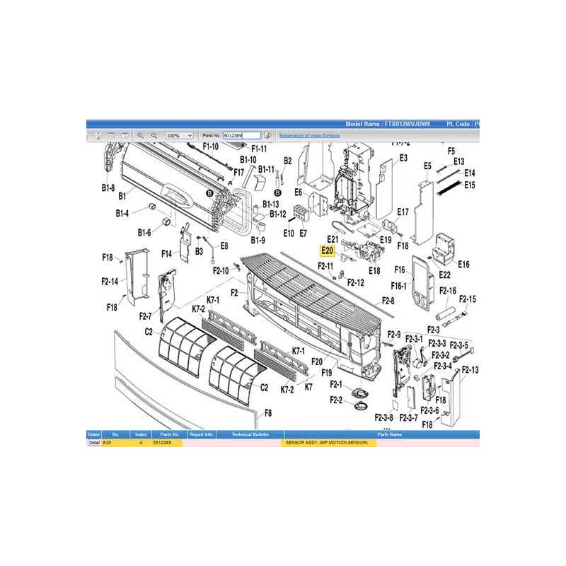 DAIKIN 5012389 SENSOR ASSY. (MP MOTION SENSOR)