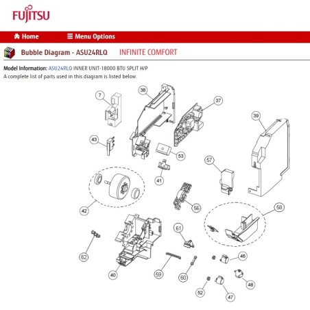 FUJITSU K9708065052 CONTROLLER PCB 24RLQ HY WSLDNO K08CX-0804HSE C1 W/RM TH
