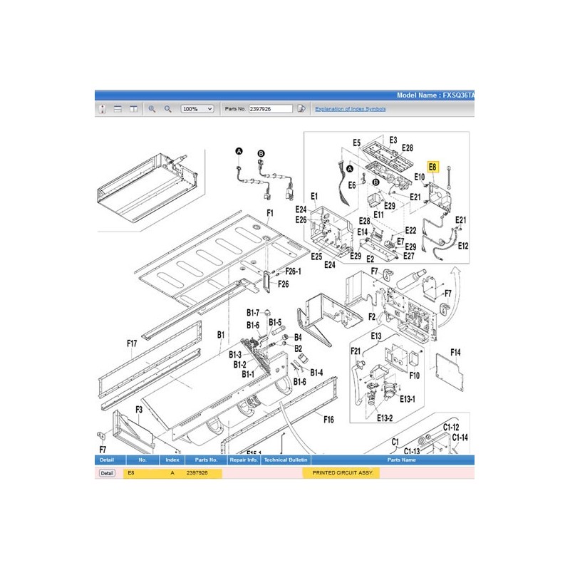 DAIKIN 2397926 PRINTED CIRCUIT ASSY