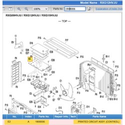 DAIKIN 1908006 PRINTED CIRCUIT ASSY