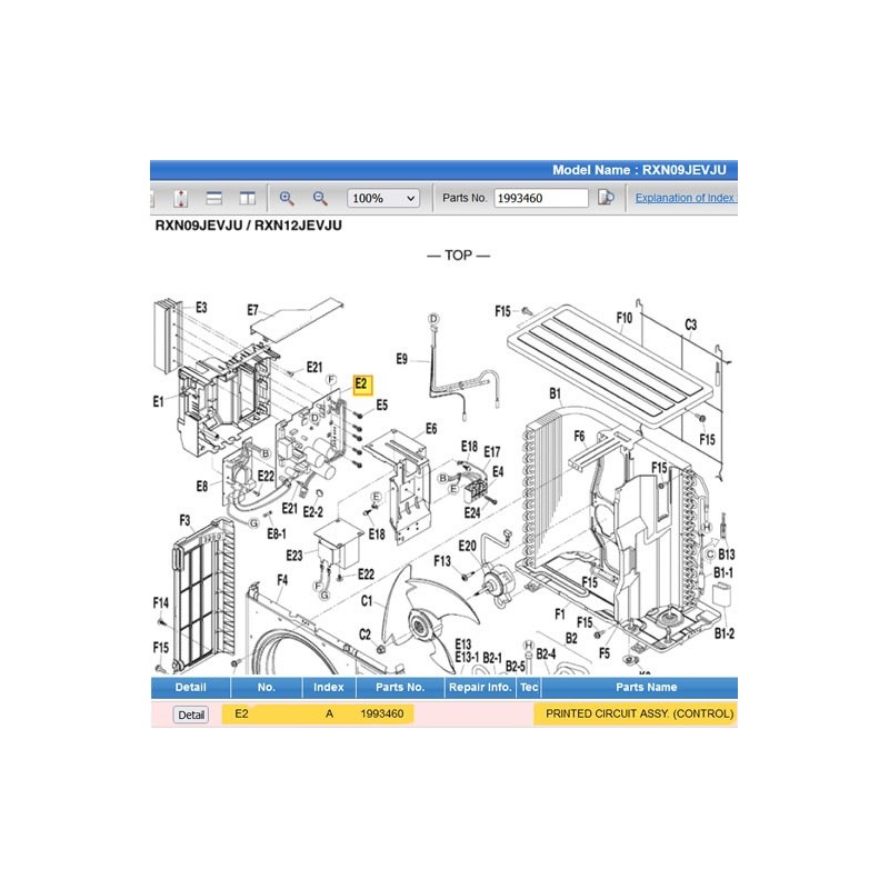 DAIKIN 1993460 PRINTED CIRCUIT ASSY(ROHS)
