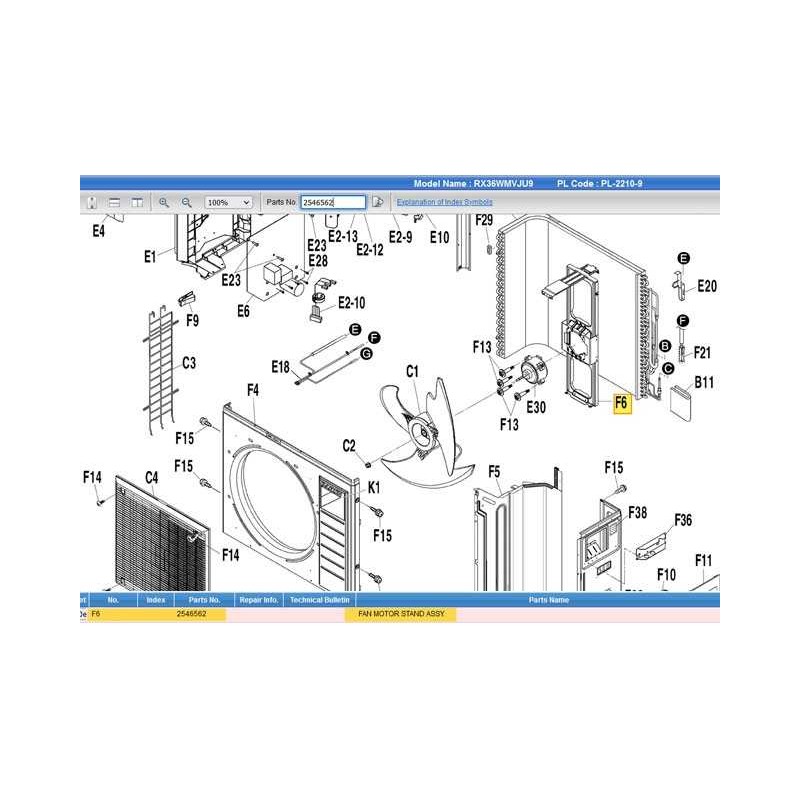 DAIKIN 2546562 FAN MOTOR STAND ASSY.