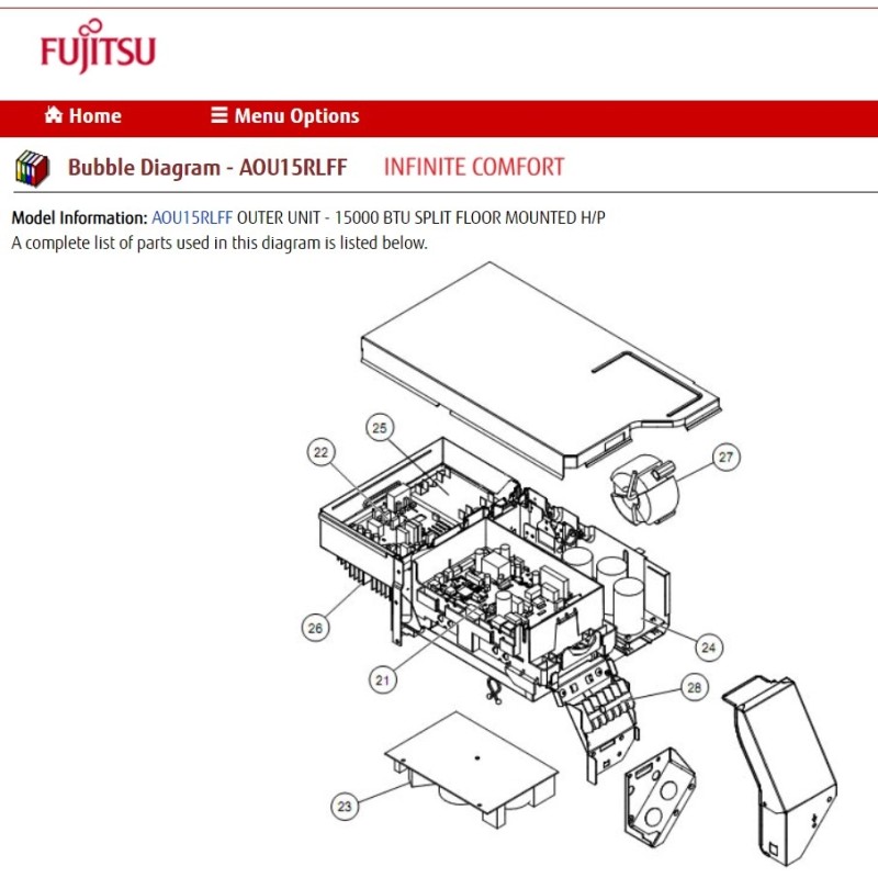 FUJITSU K9708514017 aka 9708514017 CAPACITOR PCB 15RLS /FFH K05DG-0700HUD-P0