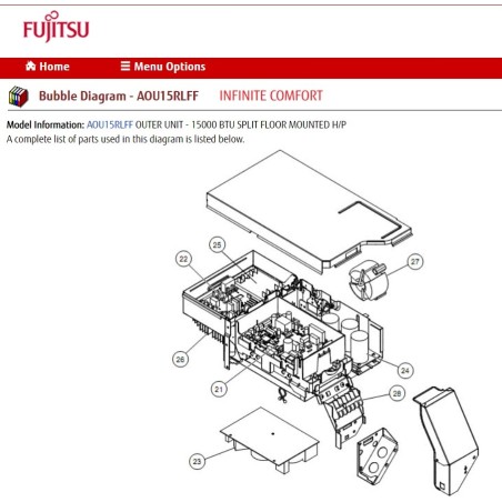 FUJITSU K9708514017 aka 9708514017 CAPACITOR PCB 15RLS /FFH K05DG-0700HUD-P0