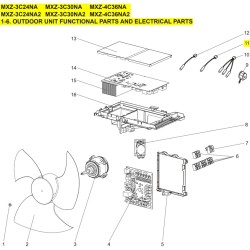MITSUBISHI T7W E72 202 THERMISTOR (FOR AMBIENT)
