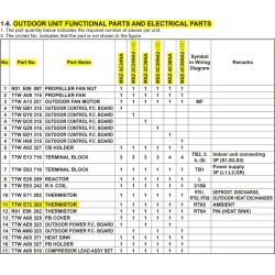 MITSUBISHI T7W E72 202 THERMISTOR (FOR AMBIENT)