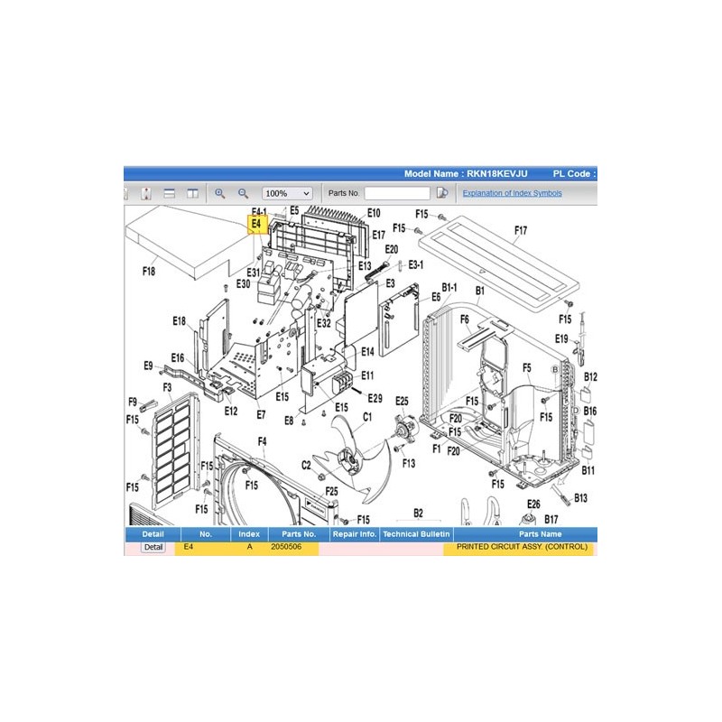 DAIKIN 2050506 PRINTED CIRCUIT ASSY