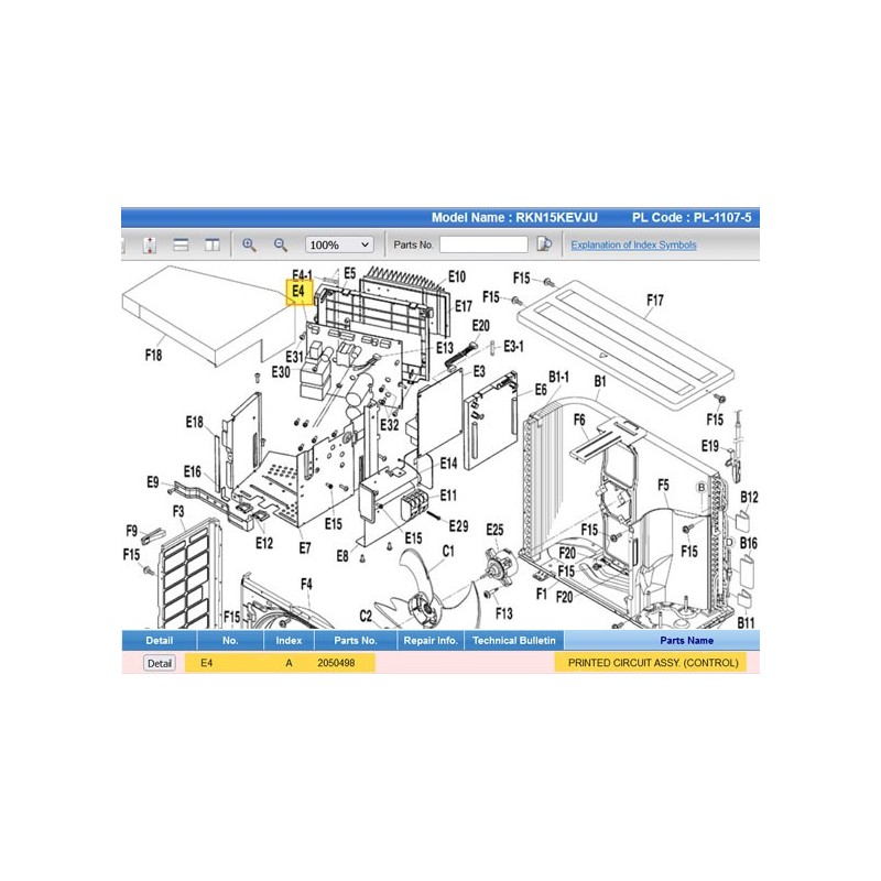 DAIKIN 2050498 PRINTED CIRCUIT ASSY