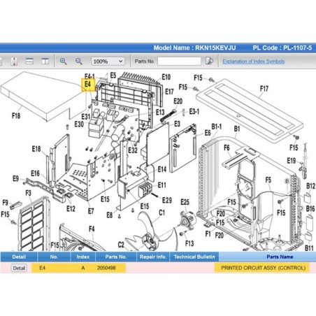 DAIKIN 2050498 PRINTED CIRCUIT ASSY