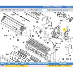 DAIKIN 2049412 PRINTED CIRCUIT ASSY