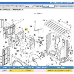 DAIKIN 1979154 PRINTED CIRCUIT ASSY