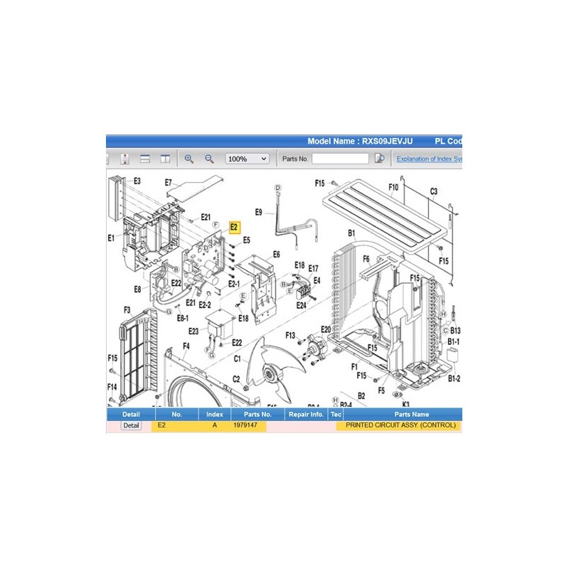DAIKIN 1979147 PRINTED CIRCUIT ASSY
