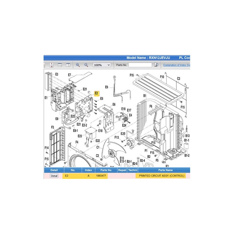 DAIKIN 1993477 PRINTED CIRCUIT ASSY
