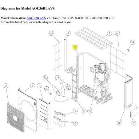 FUJITSU K9374420360 aka 9374420360 CONDENSER TA HVAB DWW