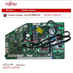 FUJITSU K9708065182 aka 9708065182 CONTROLLER PCB ASU30RLX HY K08CX-0905HSE-C1 W/ROOM TH