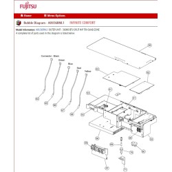 FUJITSU K9705647145 aka 9705647145 POWER PCB ASSY AOU36RML1 K04BA-0703HUE-P0