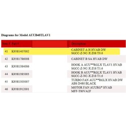 FUJITSU K9381407002 aka 9381407002 CABINET A H HVAB DW SGCC-Z-NC-X Z08 T0.6