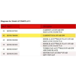 FUJITSU K9381786008 aka 9381786008 CABINET B SA HVAB DW