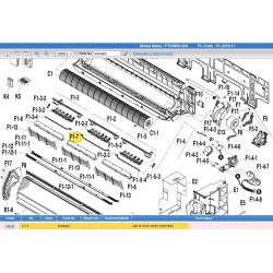 DAIKIN 4000865 AIR OUTLET ASSY. (CENTER)