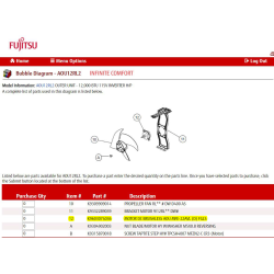 FUJITSU K9603074036 aka 9603074036 MOTOR DC BRUSHLESS AOU MFE-22AVL (D) FGLS