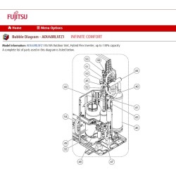 FUJITSU K9380078005 aka 9380078005 COMPRESSOR ASSY 48RLXFZ DW 808-688-80B ROTRY 230V 50/60HZ
