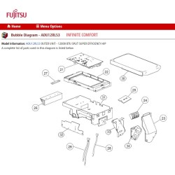 FUJITSU K9709680681 aka 9709680681 INVERTER CONTROL 12RLS3 K10CT-1404HUE-C1-SV