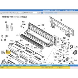 DAIKIN 4000869 ROD/ HORIZONTAL VANE