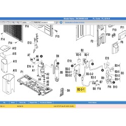 DAIKIN 6026819 GAS STOP VALVE ASSY. (SUB)