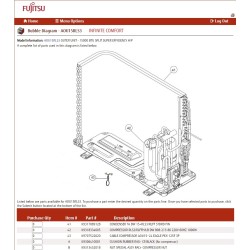 Fujitsu K9708065069 CONTROLLER PCB W/RMTH RLXQ K08CX-0805HSE-C1