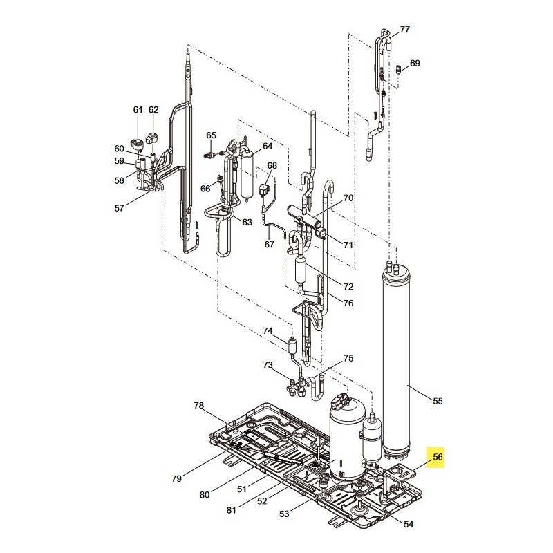 FUJITSU K9380471004 aka 9380471004 INSTALL PLATE (ACCUM) HVAB SGCC-Z-NC-X Z18 T1.6