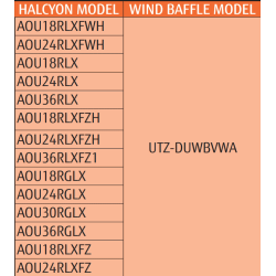 FUJITSU UTZ-DUWBVWA Halcyon Wind Baffle