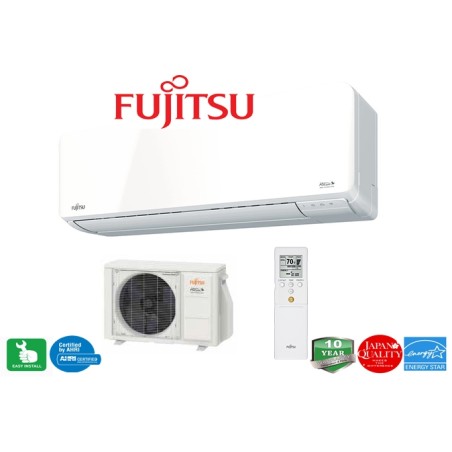 Fujitsu 09LMAS1 9,000 BTU 26.5 SEER Heat Pump & Air Conditioner Ductless Mini Split ASUG09LMAS / AOUG09LMAS1