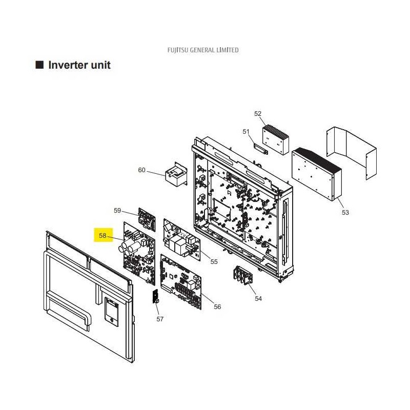 FUJITSU K9709688038 aka 9709688038 Inverter PCB