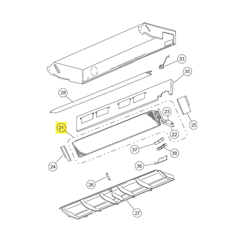 FUJITSU K9360428523 aka 9360428523 EVAPORATOR TA VAB DWW WSL OFC