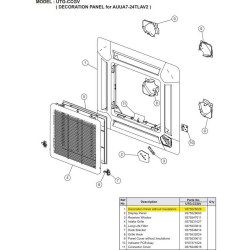FUJITSU K9375525026 aka 9375525026 DECORATION PANEL UTG VII WSL