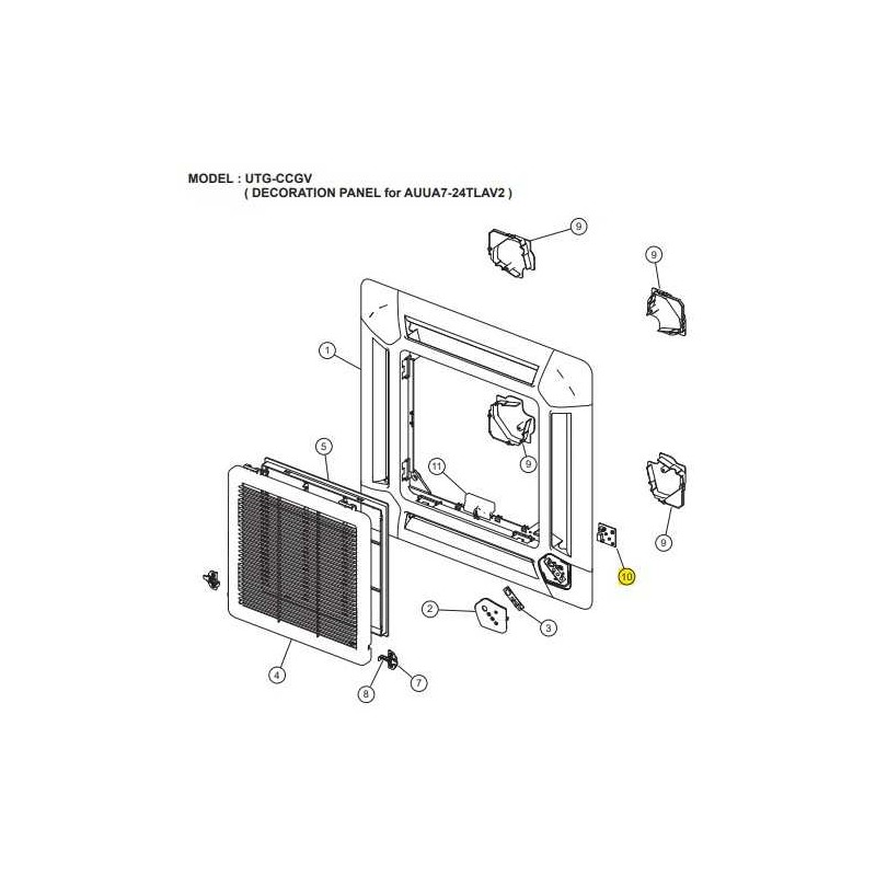 FUJITSU K9707371024 aka 9707371024 DISPLAY PCB PACC UTG HVII