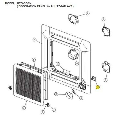 FUJITSU K9707371024 aka 9707371024 DISPLAY PCB PACC UTG HVII