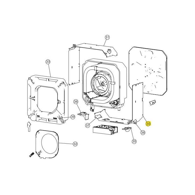 FUJITSU K9377762023 aka 9377762023 CABINET A SUB ASSY PACCi