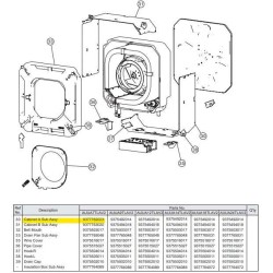 FUJITSU K9377762023 aka 9377762023 CABINET A SUB ASSY PACCi