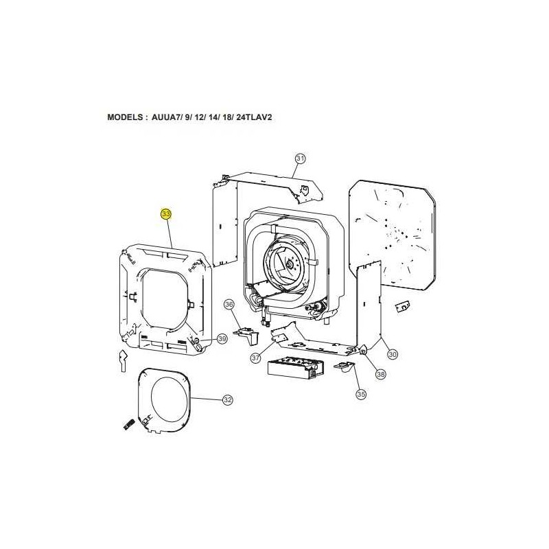 FUJITSU K9377765048 aka 9377765048 DRAIN PAN TA VAB DW