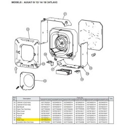 FUJITSU K9375502010 aka 9375502010 DRAIN CAP HFI AUU HVAB